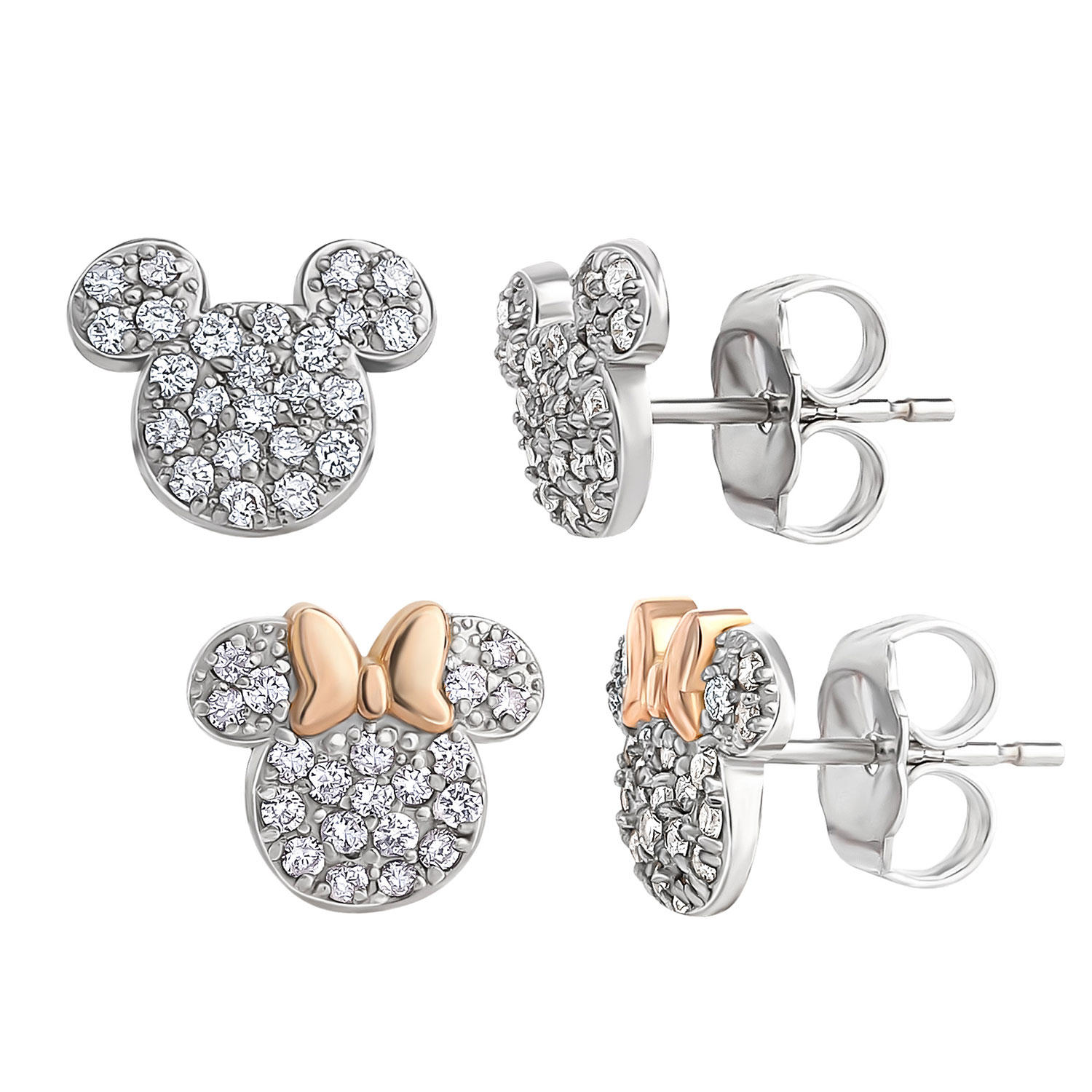 Diamond Earrings in 14K White Gold