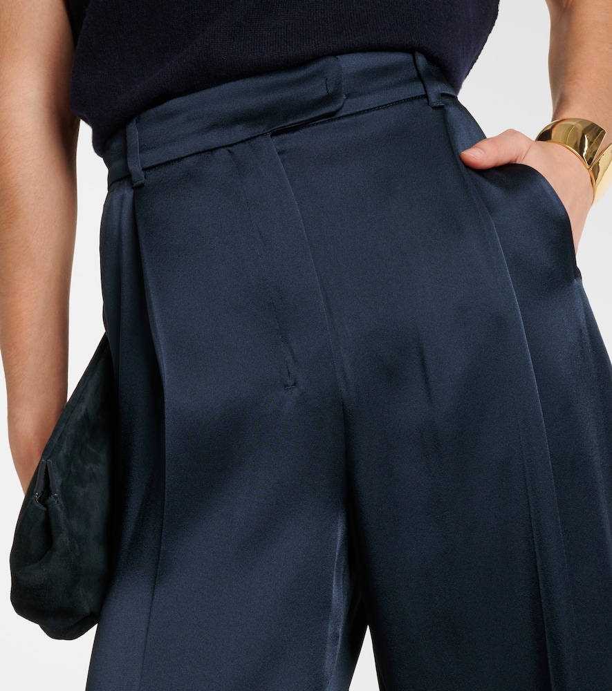 High-rise wide-leg pants