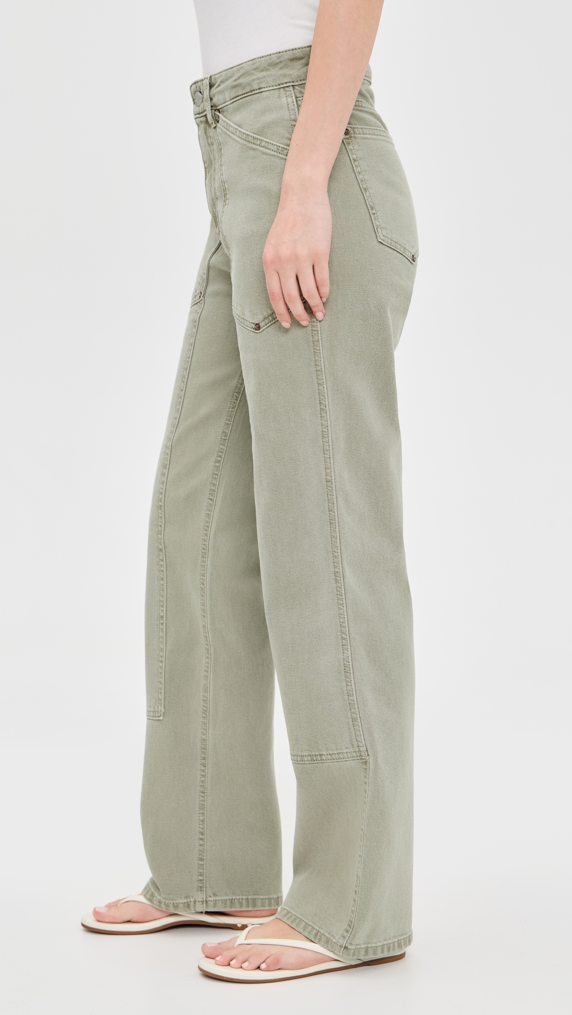 Sat Utility 90's Straight Leg Jeans Laurel Green
