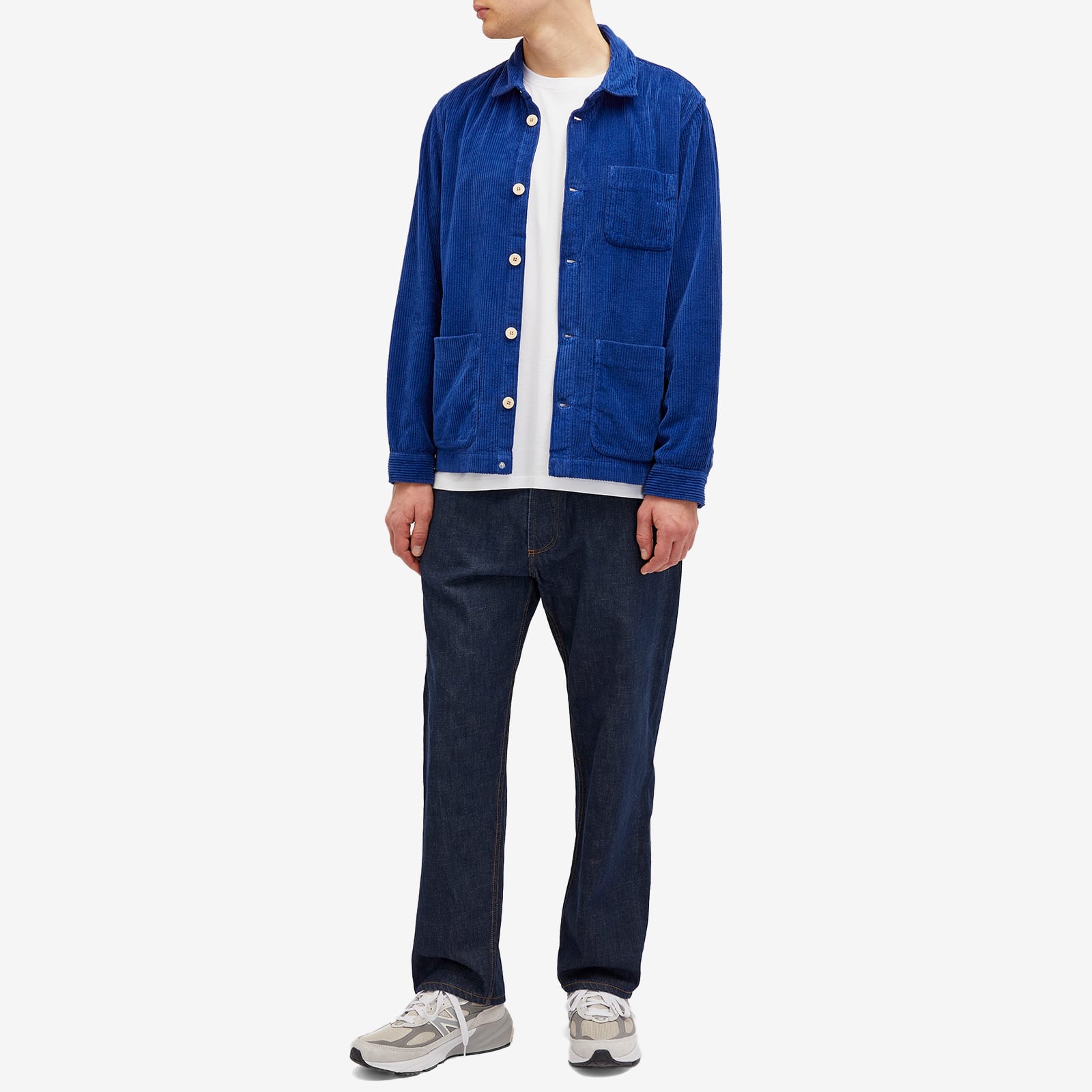 Men's Assembly Jacket in Bright Blue Heavy Cord