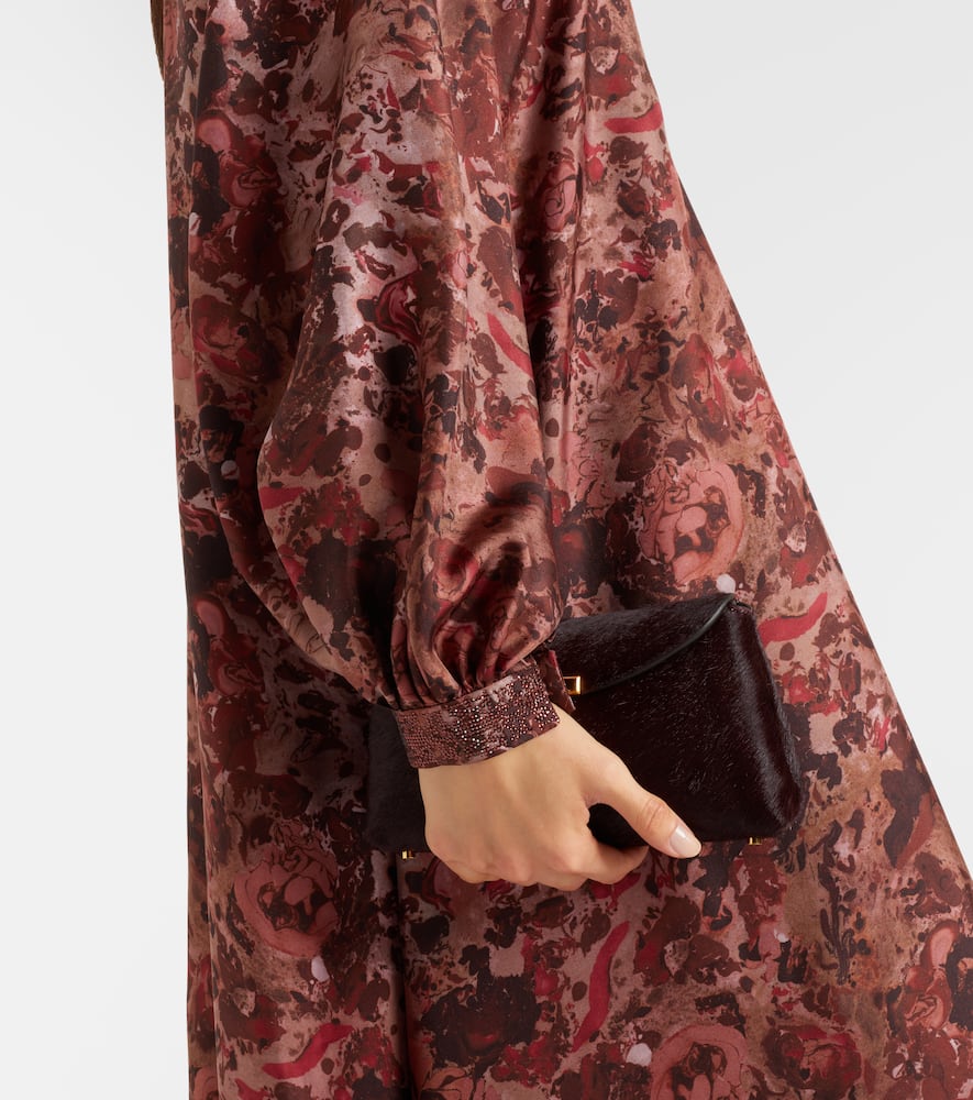 Alpe embellished silk maxi dress