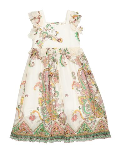 Kid Girl Kids' dress Ivory Size 10 Cotton, Silk
