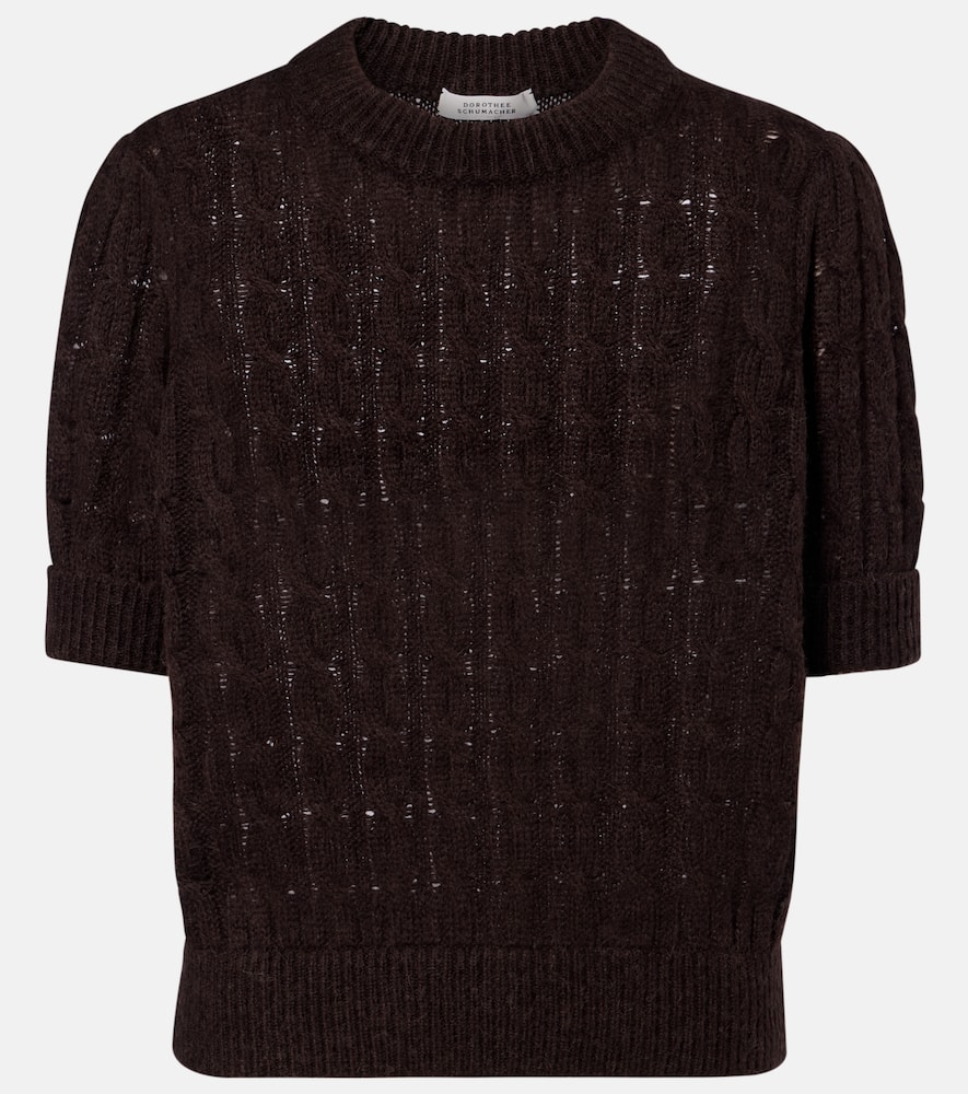 Sheer Softness cable-knit sweater