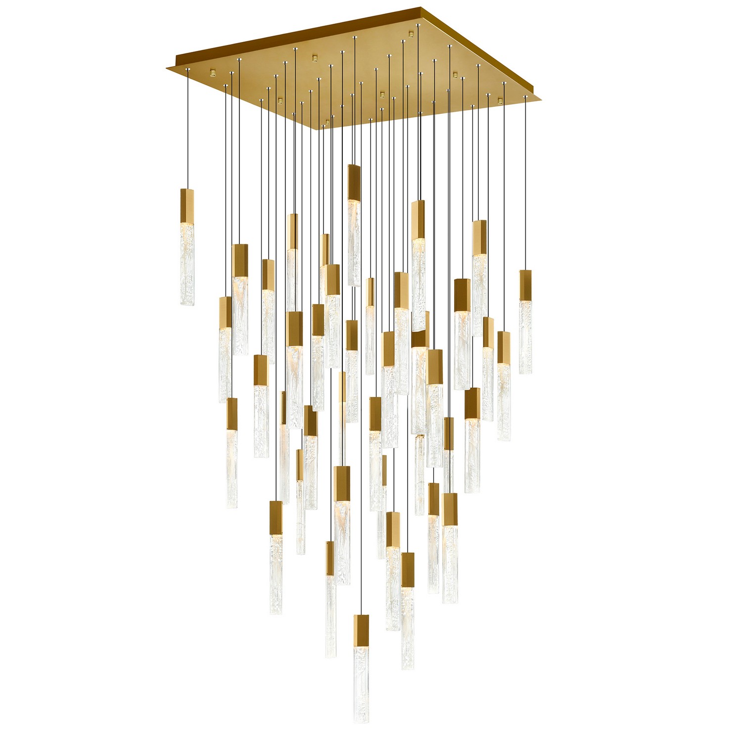 Brass LED Chandelier from the Greta Collection