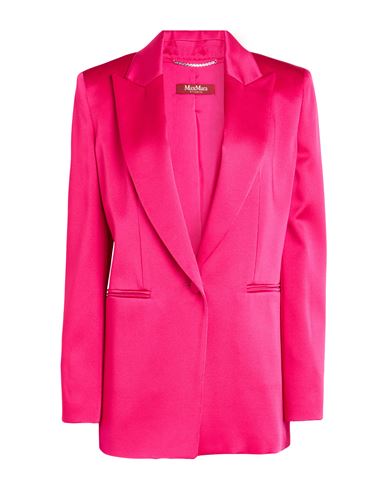 Woman Blazer Fuchsia Size 10 Acetate, Viscose