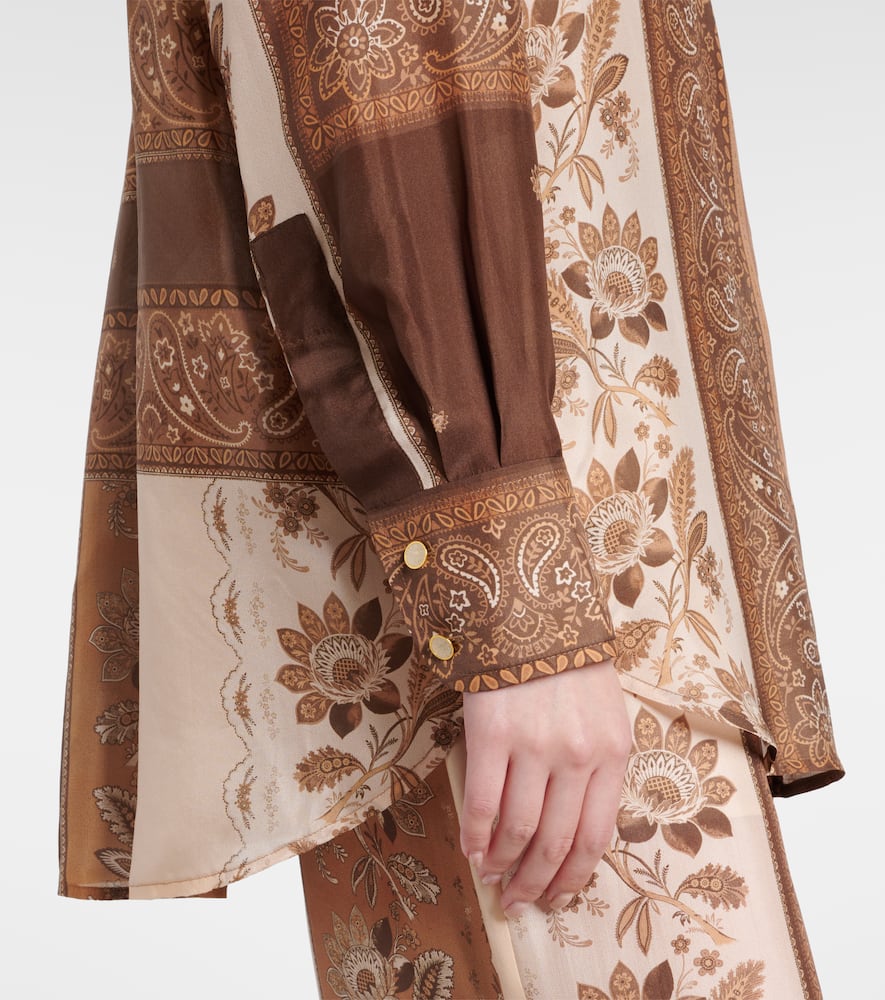 Lucky bandana silk satin shirt