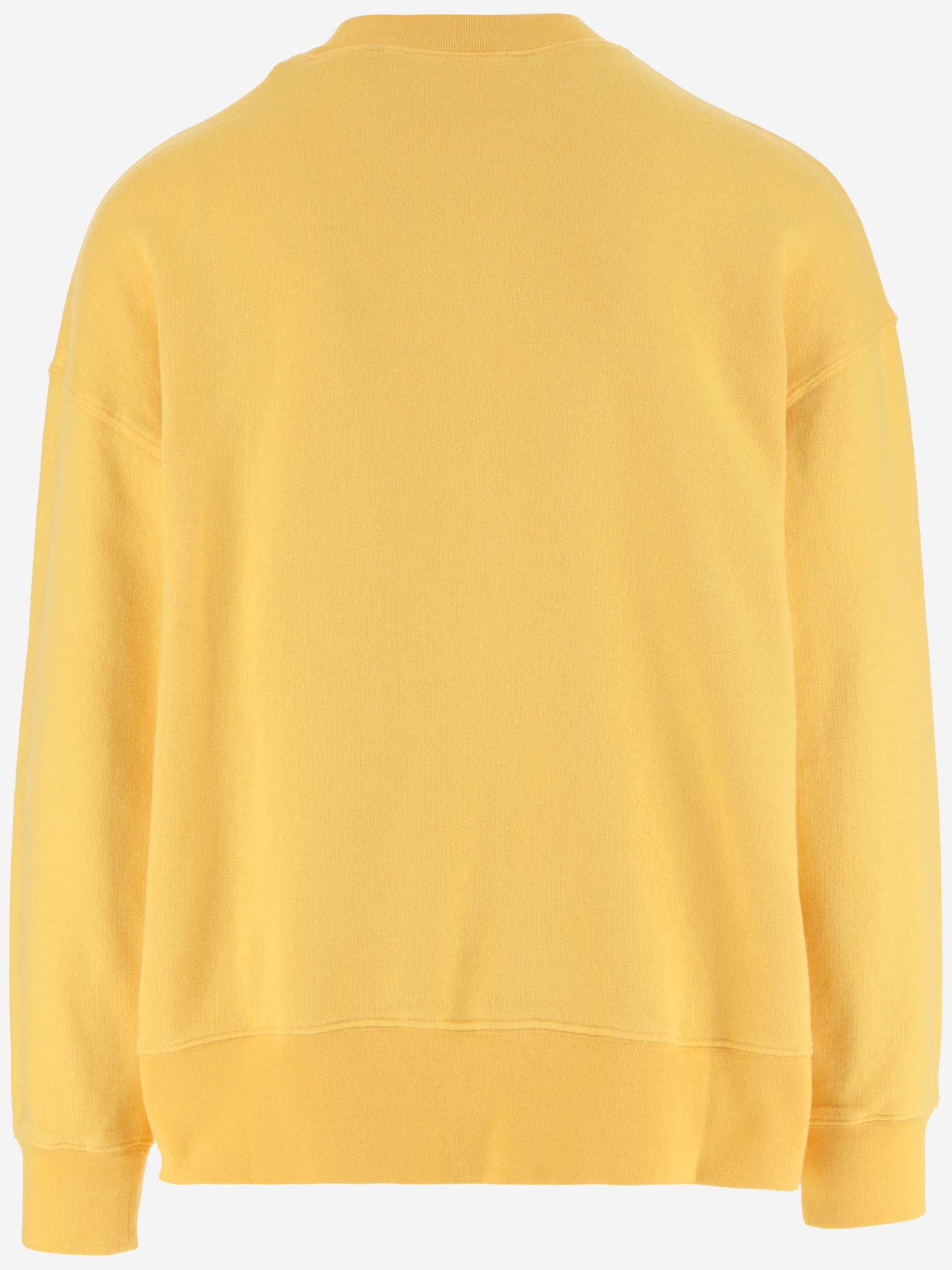 Crazy Mouth crew-neck sweatshirt - Yellow