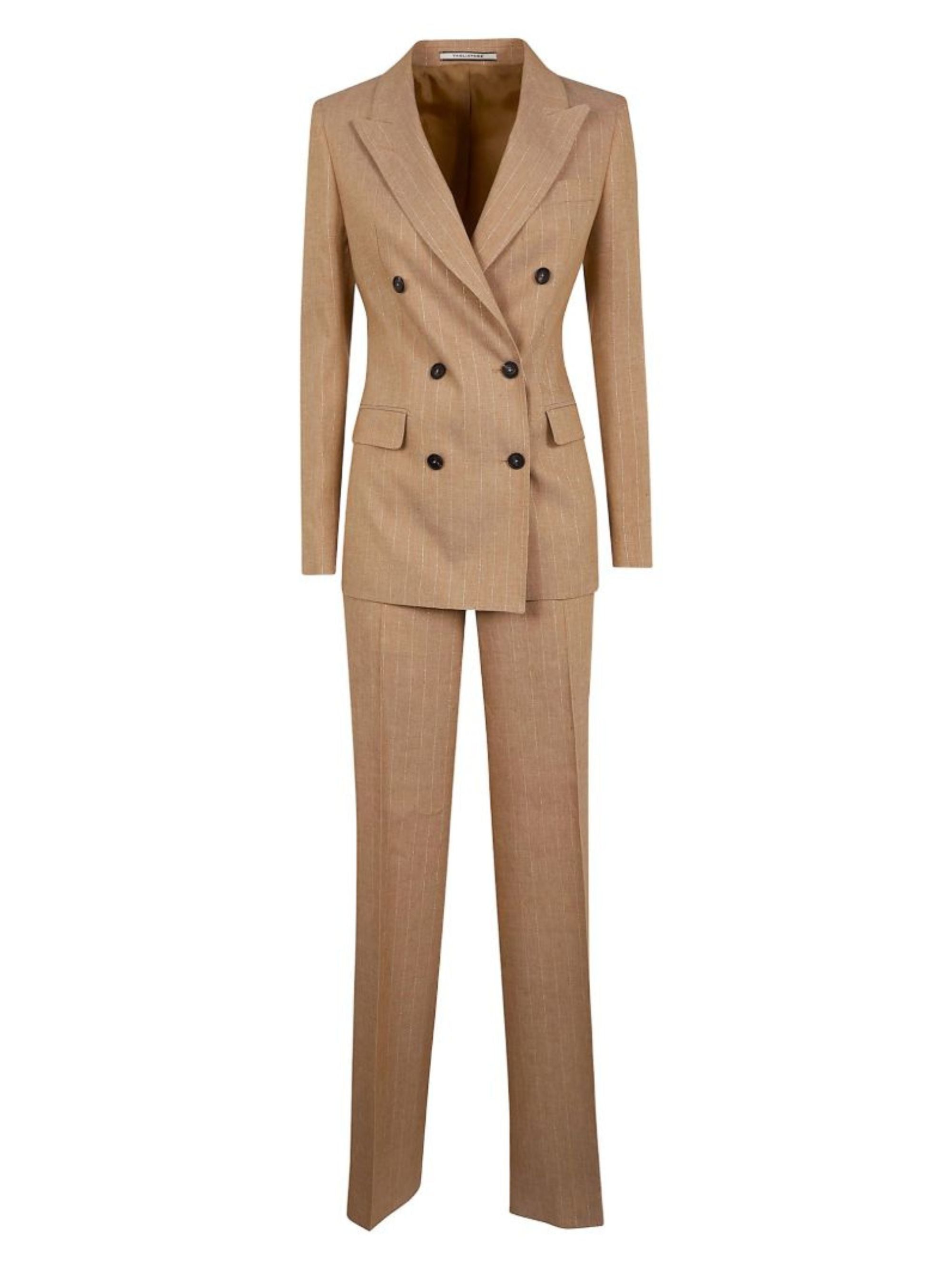 Striped Double-breasted Suit