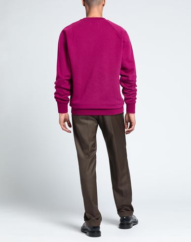Man Sweatshirt Mauve Size L Cotton, PES