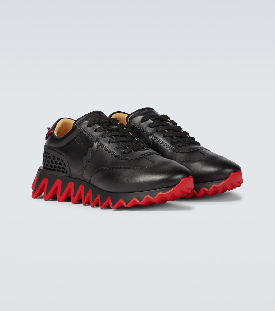 Loubishark leather sneakers