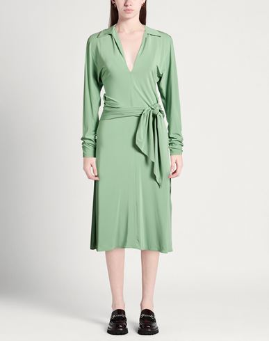 Woman Midi dress Light green Size 2 Viscose, Elastane