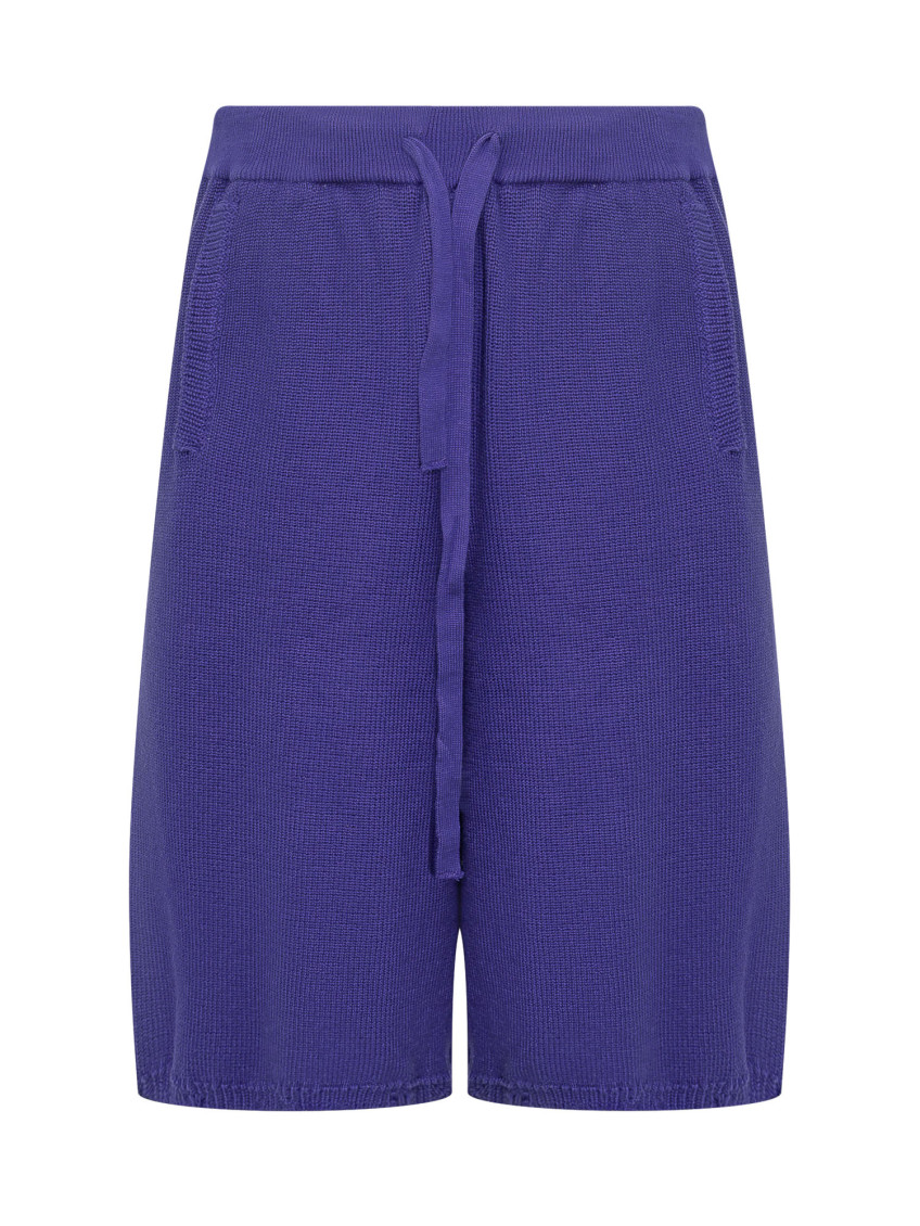 Purple Solid Shorts