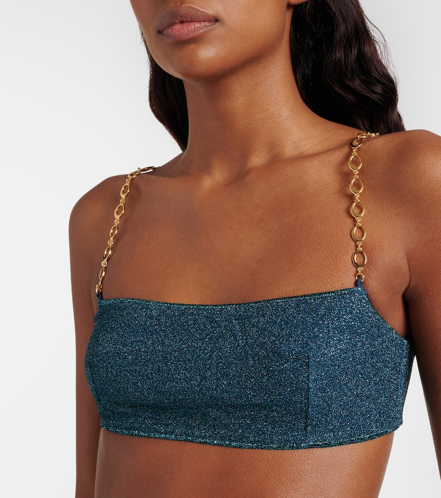Oséree Lumière O Chain lamé bikini
