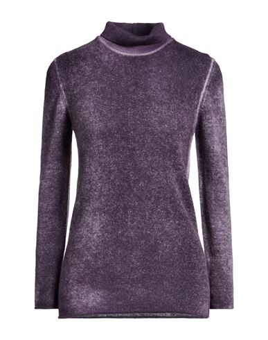 Woman Turtleneck Purple Size 6 Baby alpaca wool, Recycled polyamide, Polyamide