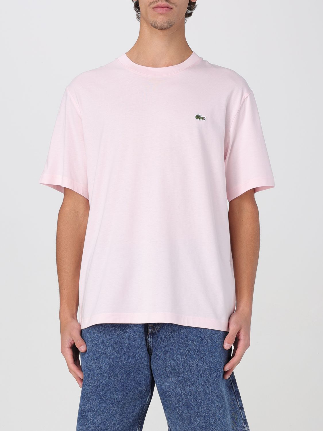 T-Shirt LACOSTE Men color Pink
