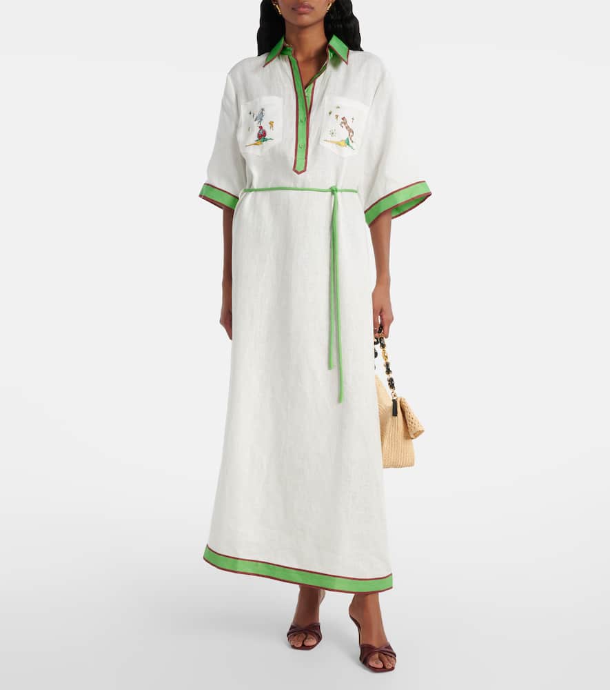 Alémais Play linen polo dress