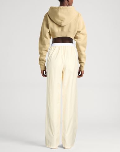 Woman Pants Pastel yellow Size 6 Polyester, Cotton