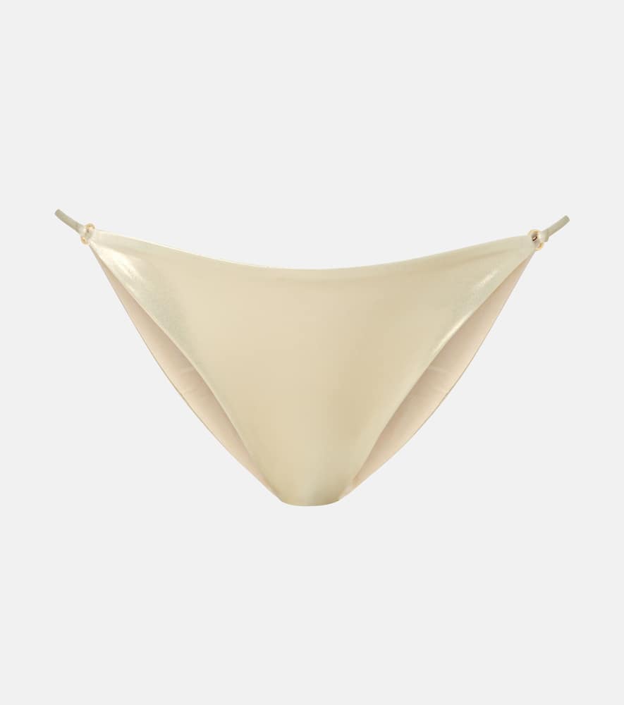 Aria metallic bikini bottoms