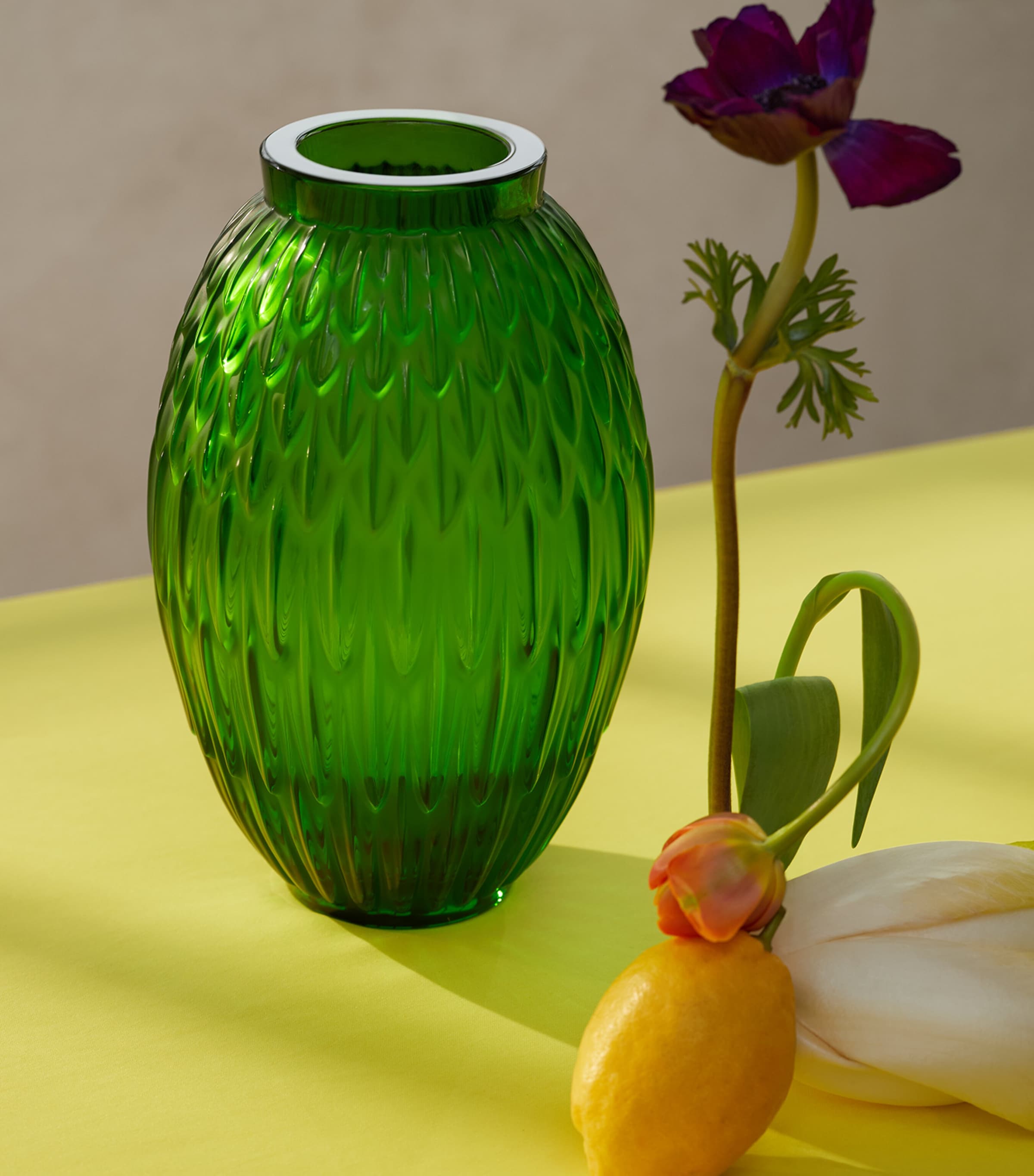 Crystal Plumes Vase