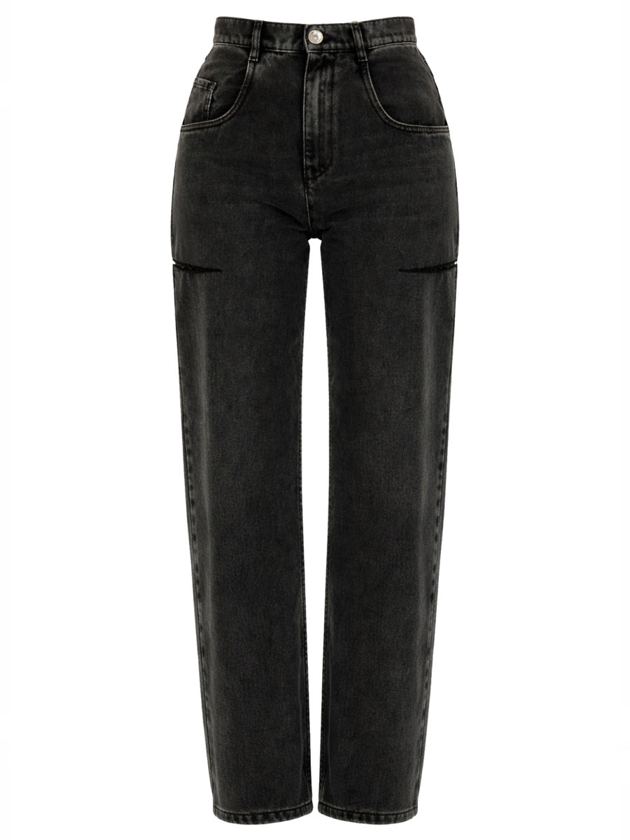 Cut-Out Detail Jeans - Size 40