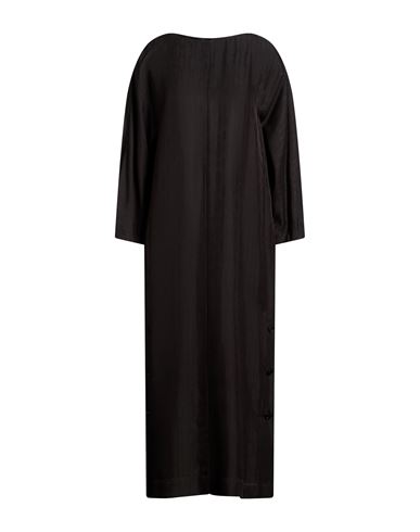 Woman Midi dress Black Size 8 Viscose, Silk
