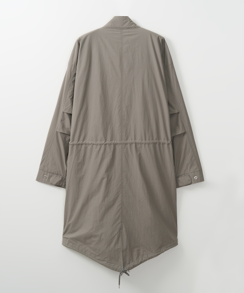 Utility fishtail long parka