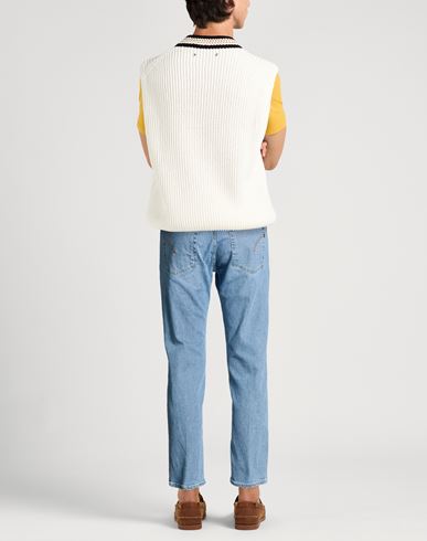 Man Jeans Blue Size 34 Cotton, Elastane