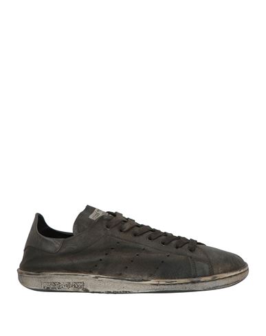 Man Sneakers Charcoal Size 10 Leather