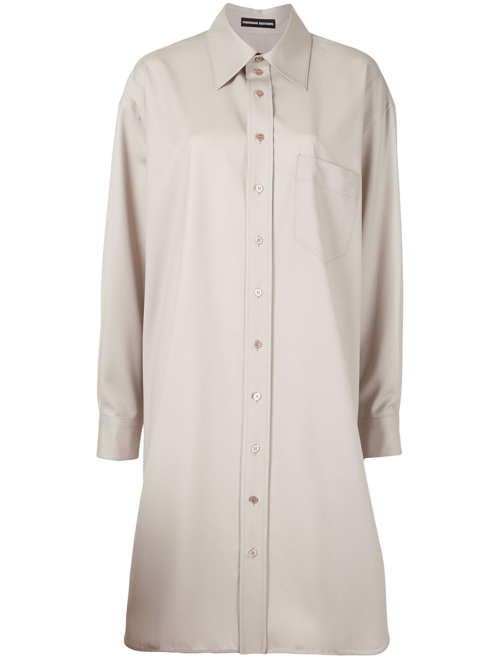 Oversized shirt dress - Neutrals