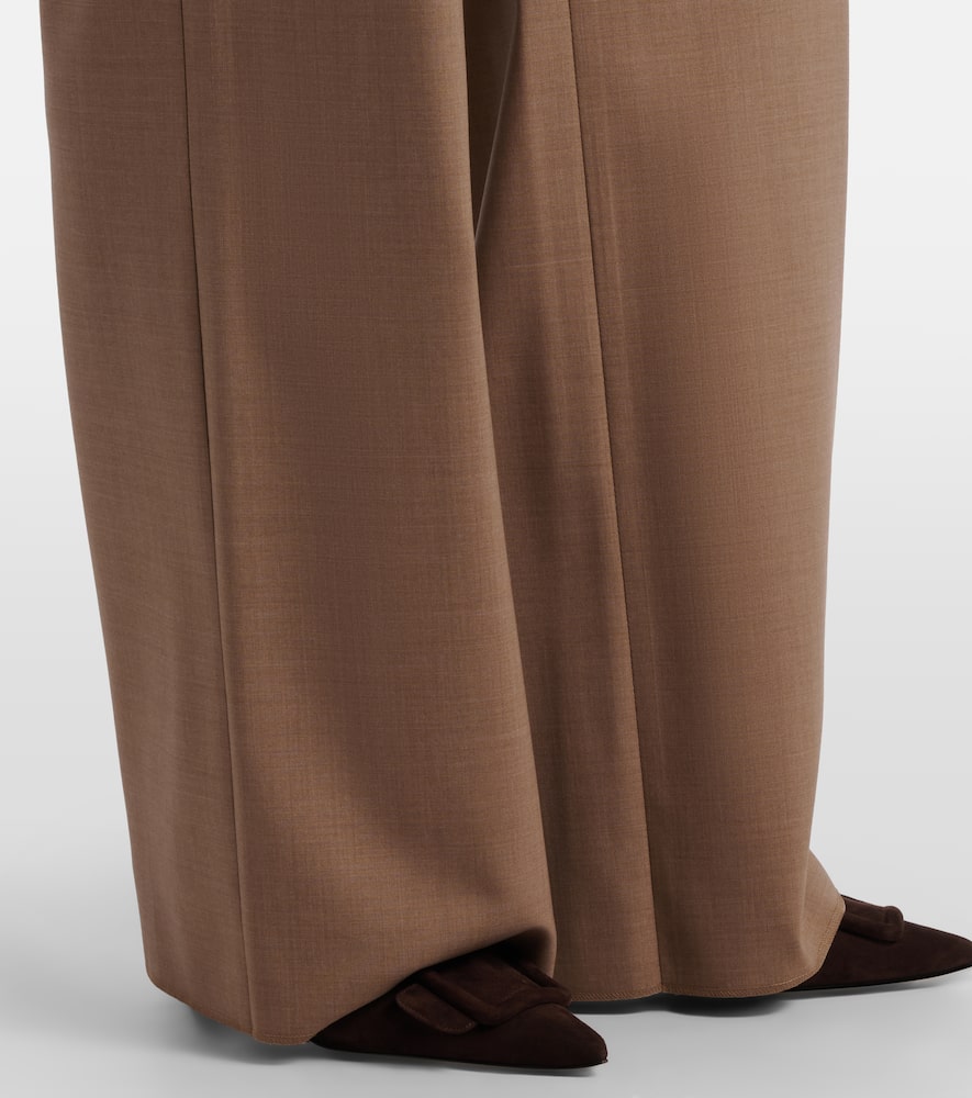 Salpa virgin wool straight pants