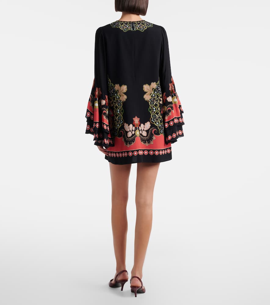 Friday printed crêpe minidress