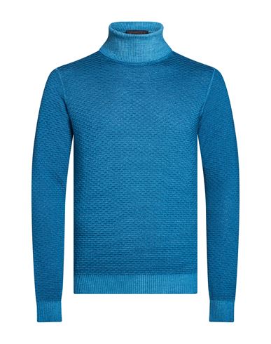 Man Turtleneck Deep teal Size XXL Merino Wool