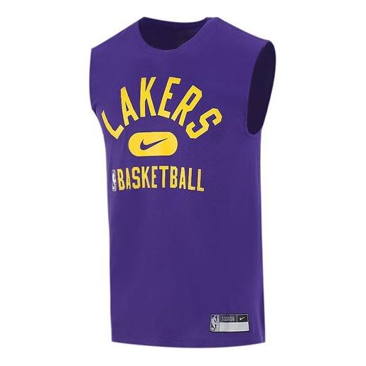 NBA Dri-FIT Los Angeles Lakers Basketball Training Sports Sleeveless Purple