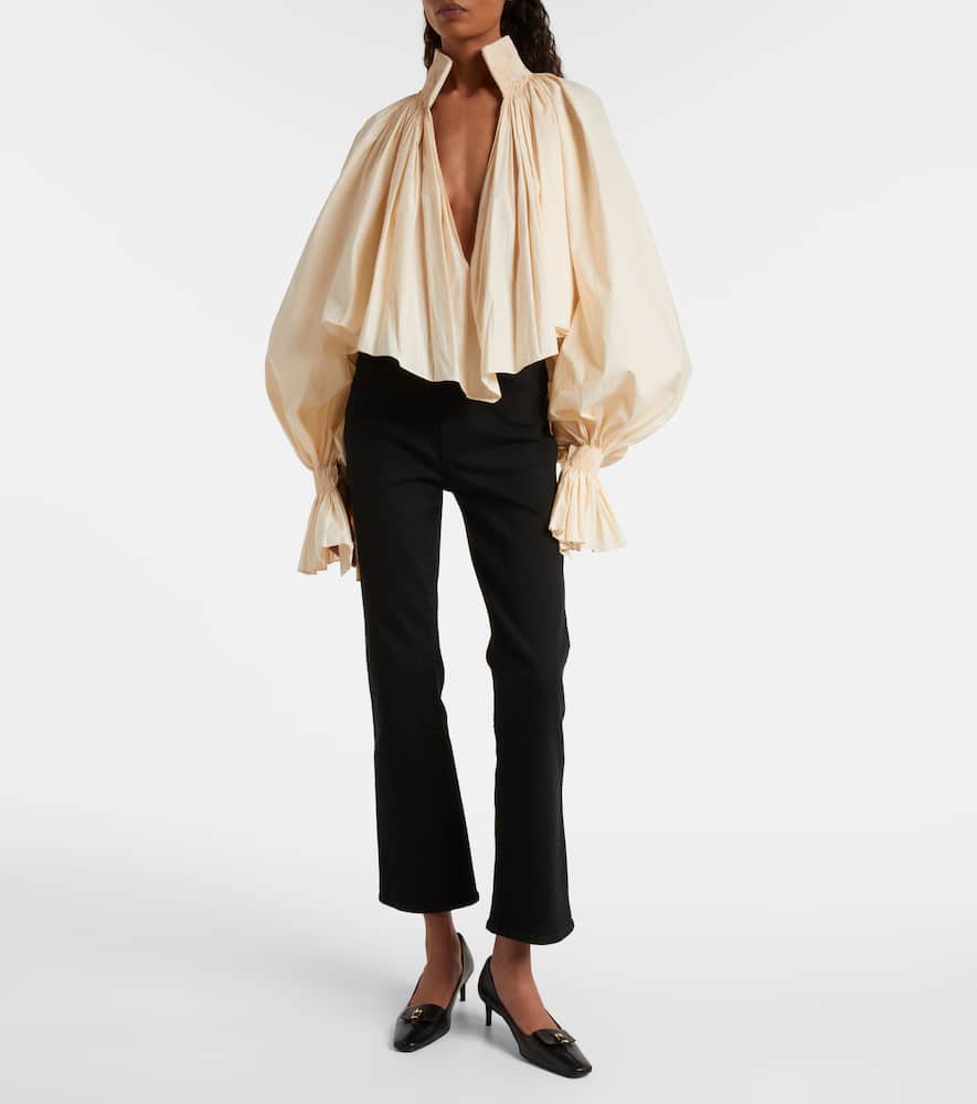 Vivian high-rise cropped flared jeans