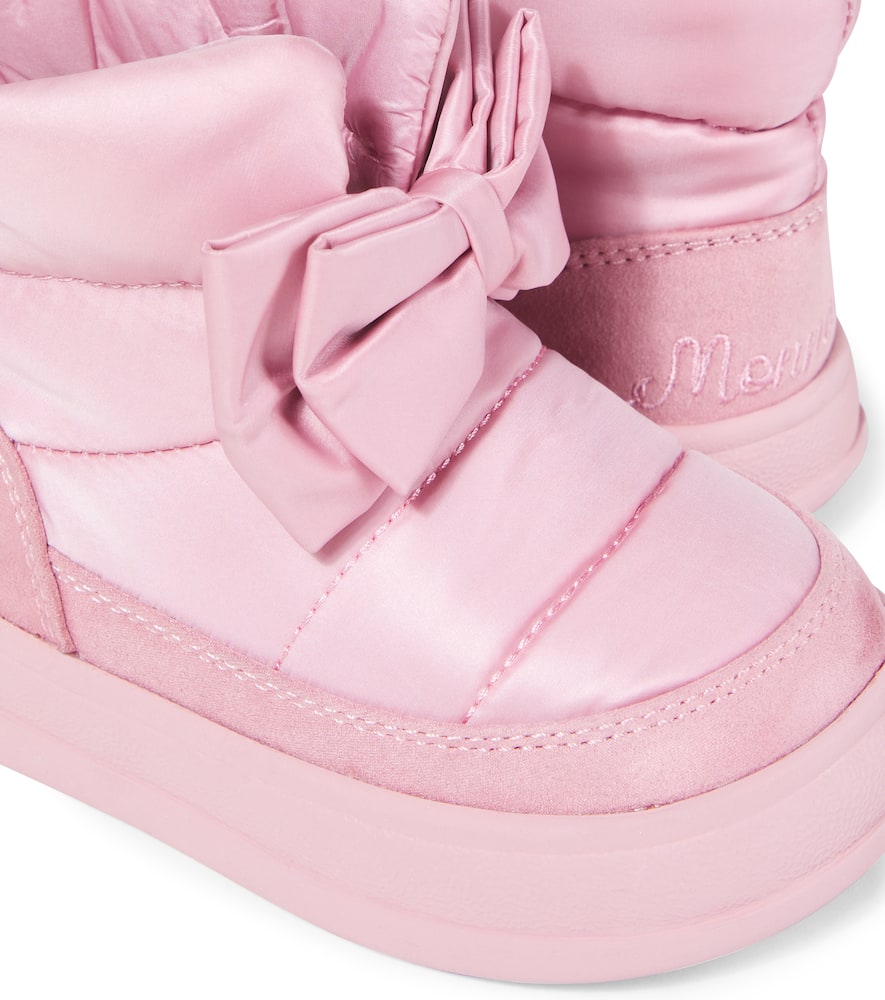 Bow-detail ankle boots