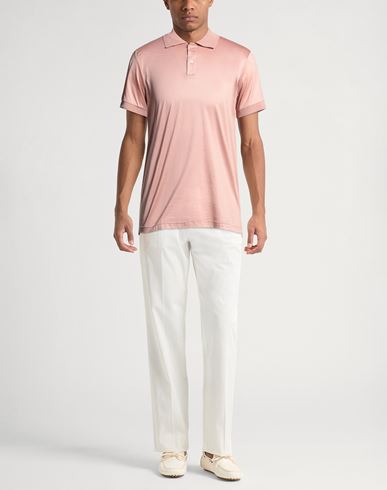 Selezione Man Polo shirt Antique rose Size M Cotton