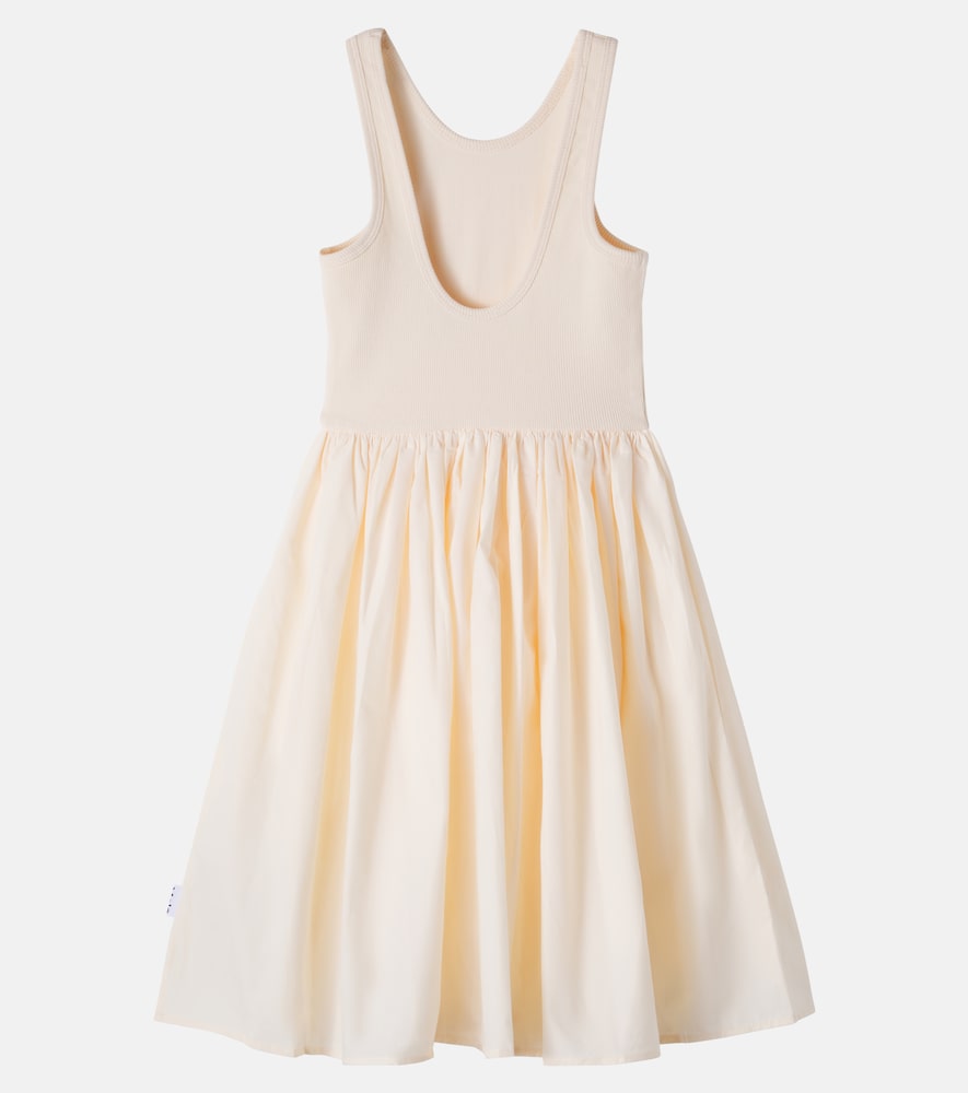 Corella ribbed-knit cotton-blend dress
