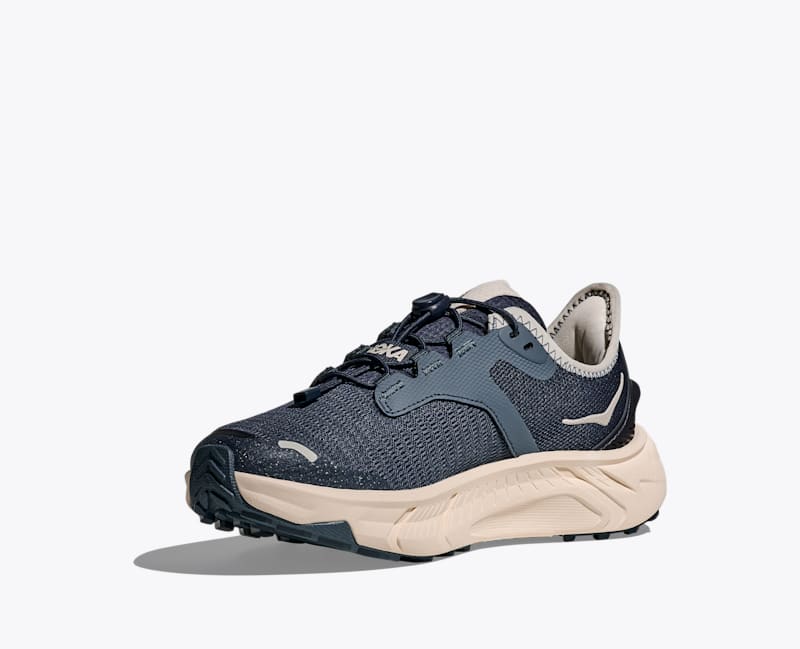 HOKA Transport Freedom Shoes in Varsity Navy/Alabaster