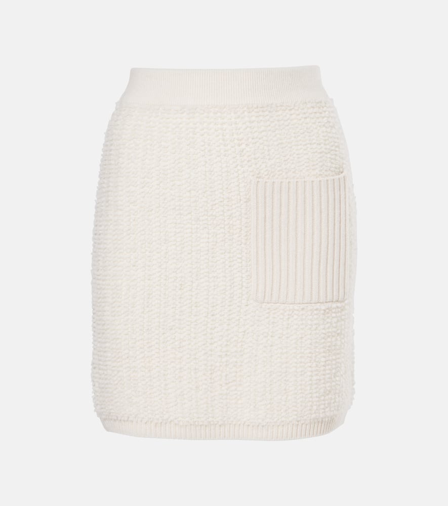 Imogen knitted cashmere miniskirt