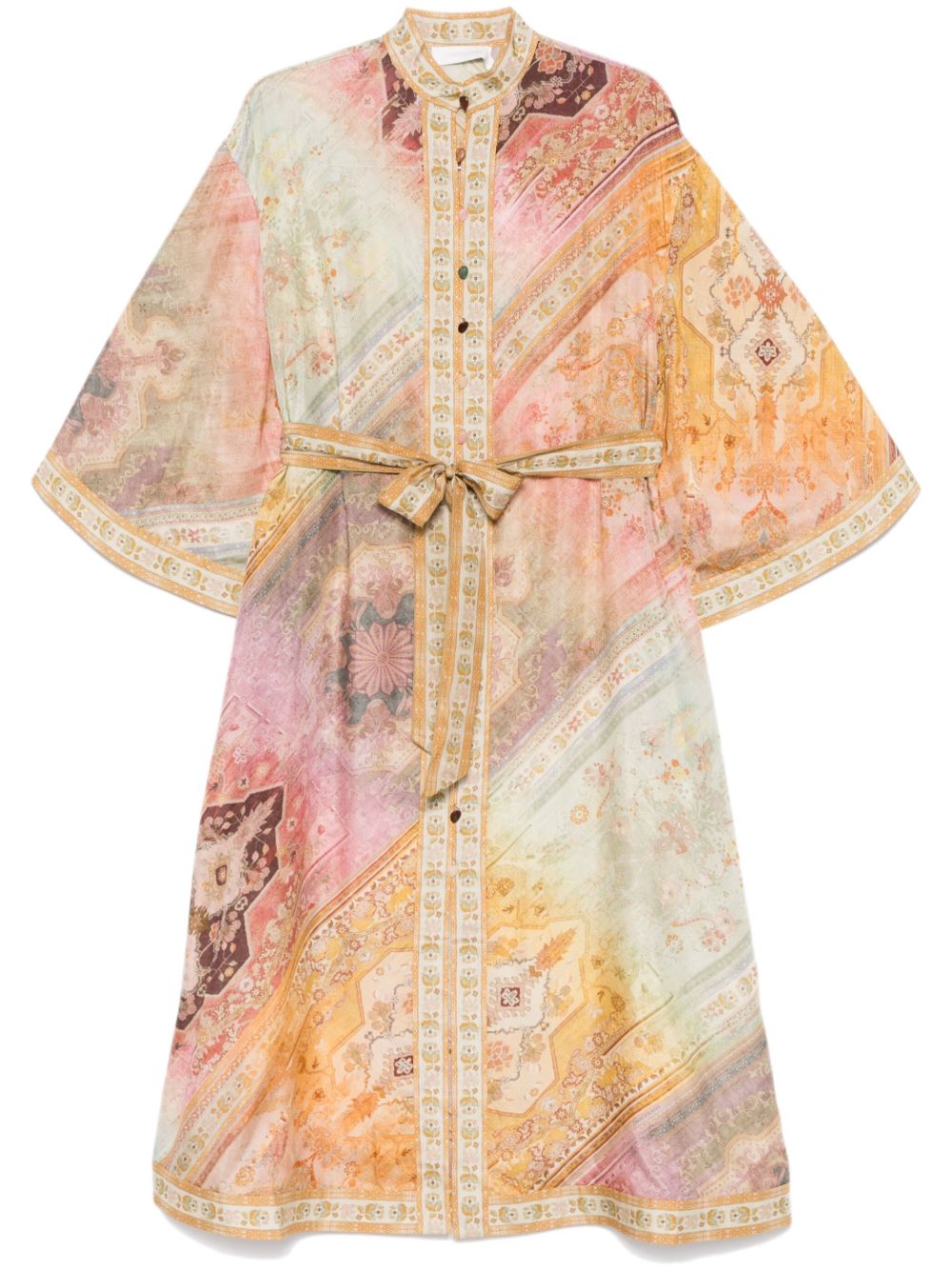 Tallow midi shirt dress - Green