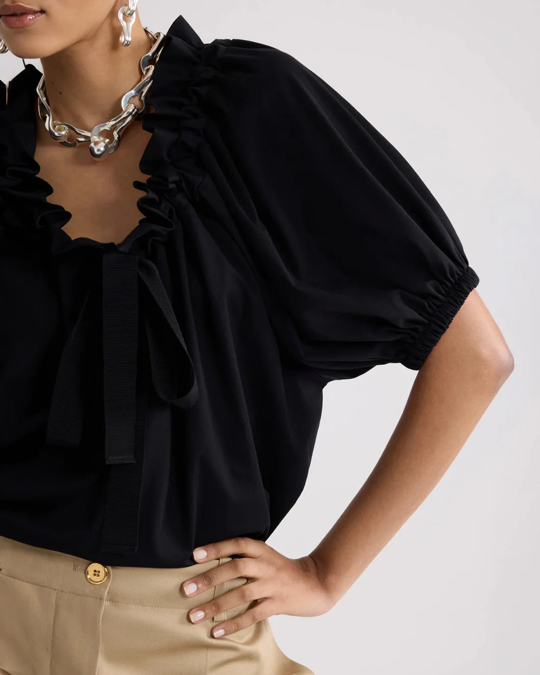 Drawstring T-Shirt in Organic Cotton