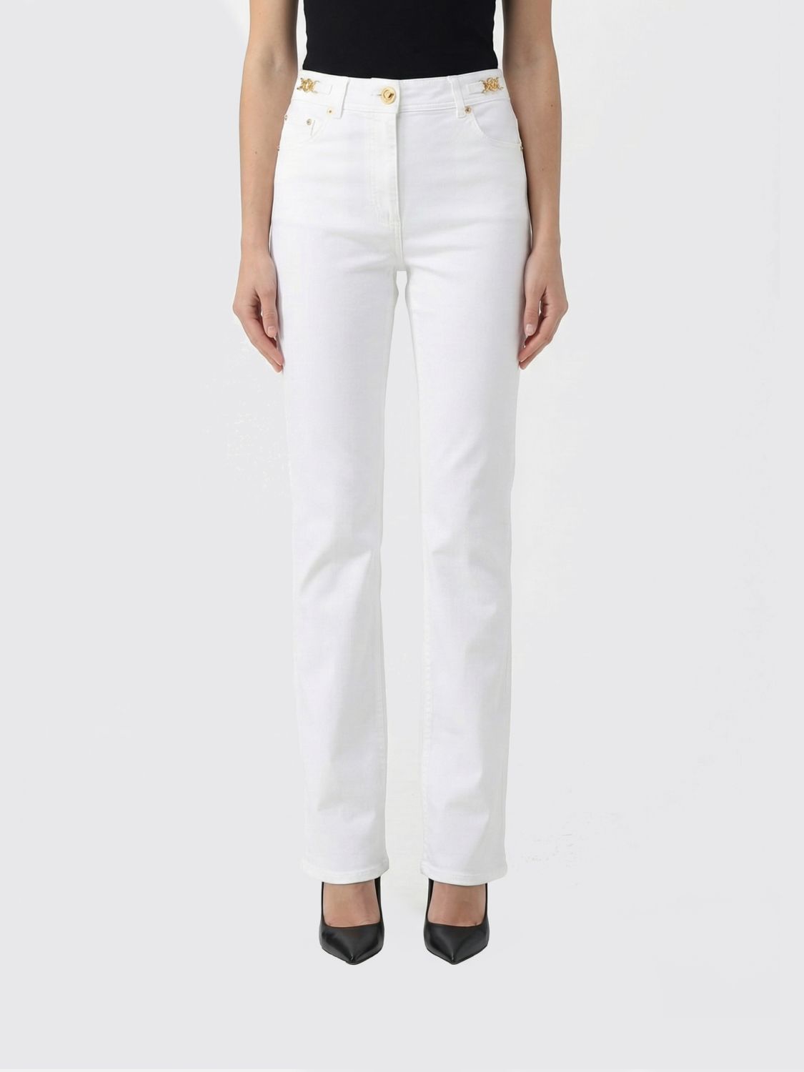 Medusa '95 straight-leg jeans - White