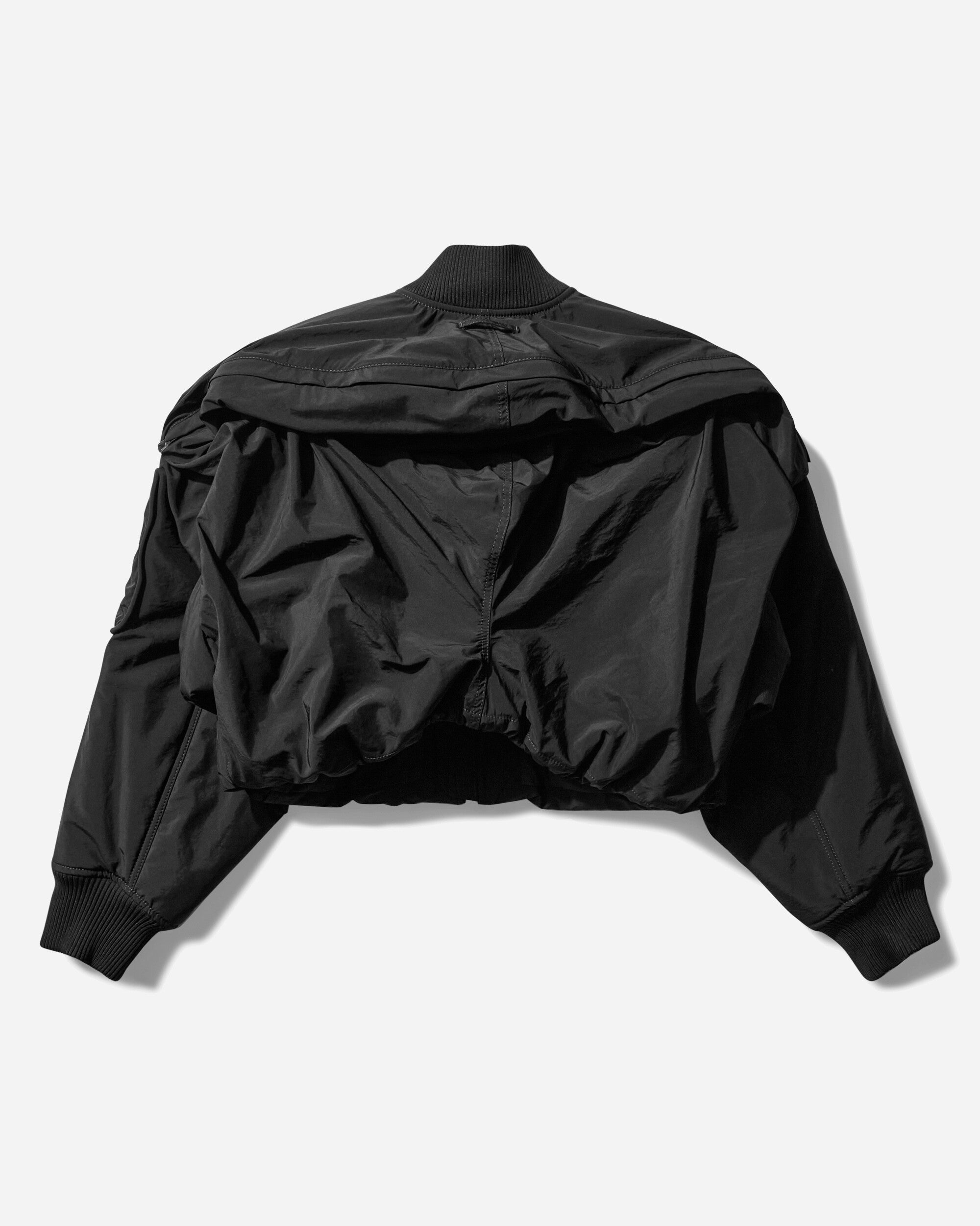 Women s Hooded Bomber Jacket Black