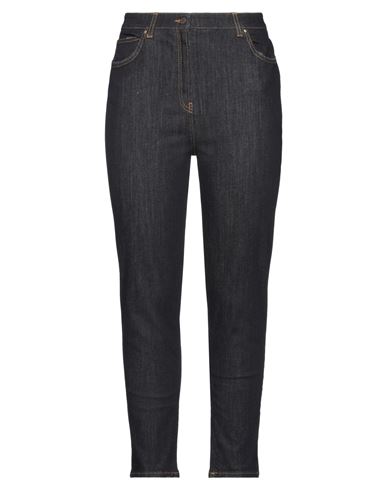 Woman Jeans Blue Size 12 Cotton, Elastane