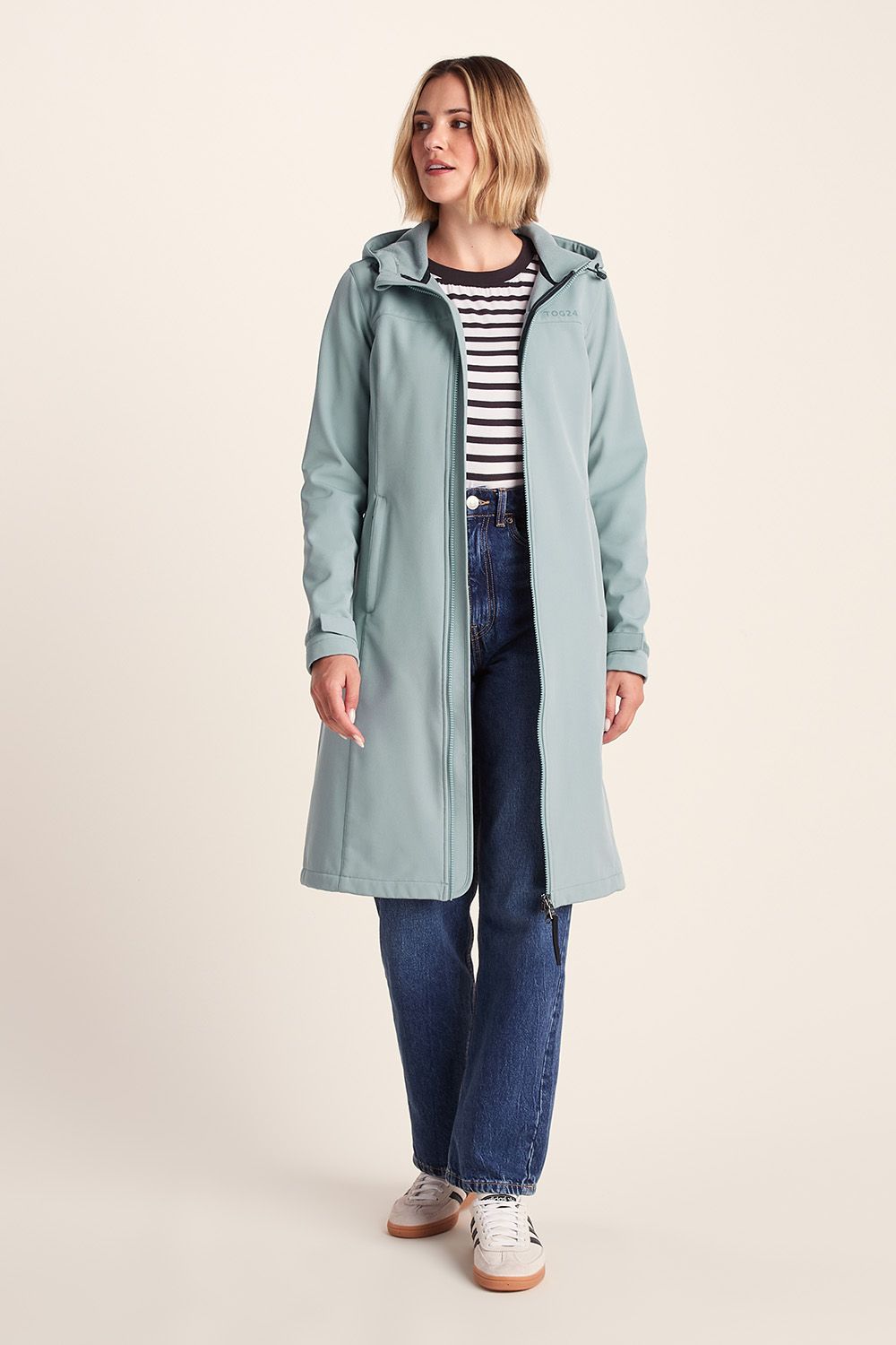 TOG24 Women's 'Marina' Long Water Resistant Softshell Jacket in Mint