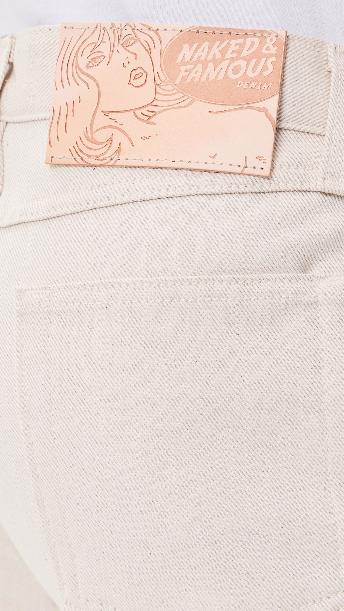 True Guy Tabi Selvedge Jeans Off White