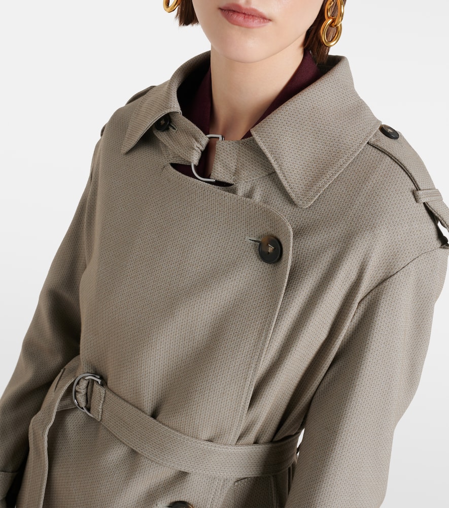 Belted trench coat