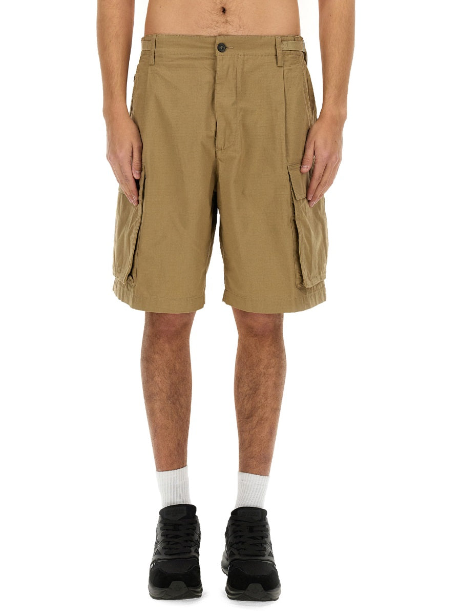 Men's Cotton Cargo Bermuda Shorts