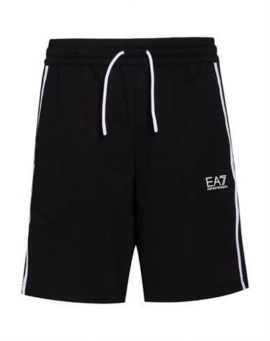 Man Shorts & Bermuda Shorts Black Size L Cotton