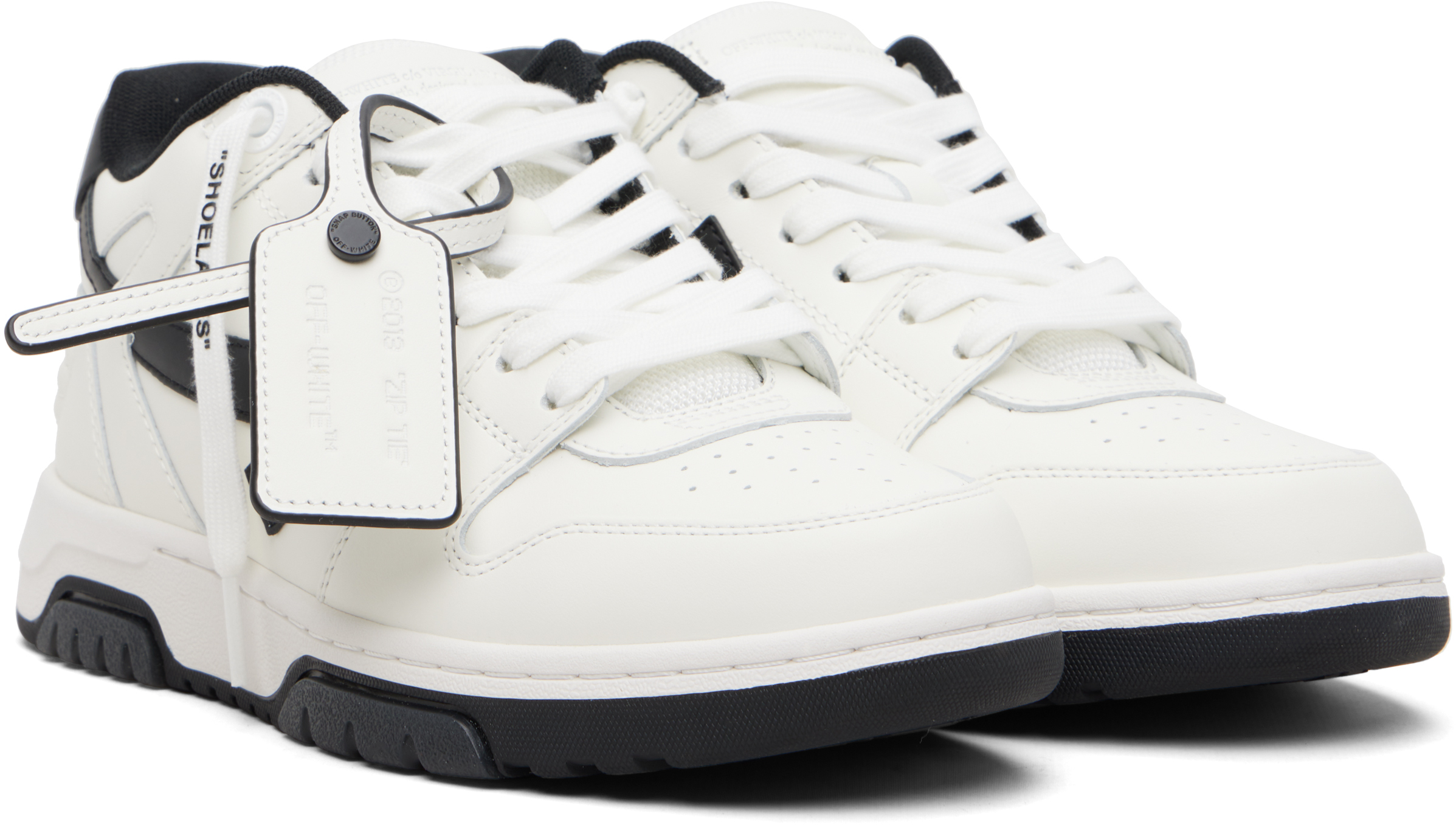 White & Black Out Of Office Sneakers